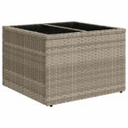 10 Teile Garten Sofa Set mit Kissen Grau Poly Rattan